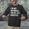 Introvert Quote Snarky Unisex Sweatshirt Introvert Quote Snarky Unisex Sweatshirt