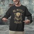 Introvert Relaxation Me Myself And Silence Skull Mechanic Unisex Sweatshirt Introvert Relaxation Me Myself And Silence Skull Mechanic Unisex Sweatshirt