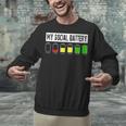 Introvert My Social Battery Low Level Graphic Unisex Sweatshirt Introvert My Social Battery Low Level Graphic Unisex Sweatshirt