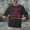 Introverted Willing To Discuss Paperanian Introvert Unisex Sweatshirt Introverted Willing To Discuss Paperanian Introvert Unisex Sweatshirt