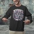 Introverts Unite Quirky Solitude Unisex Sweatshirt