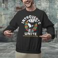 Introverts Unite Separately Own Homes Emblem Unisex Sweatshirt