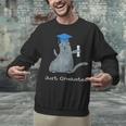 Just Graduated Cat With Graduation Cap And Diploma For Men Women Girls Kids Unisex Sweatshirt