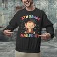Kids 8th Grade Nailed It Monkey Graduation Unisex Sweatshirt