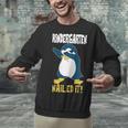 Kids Kindergarten Dabbing Penguin Nailed It Graduation Class 2021 Unisex Sweatshirt