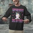 Kids Kindergarten Graduate Unicorn Graduation Unisex Sweatshirt
