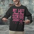My Last First Day Senior 2026 Coquette Pink Bow Graduation Unisex Sweatshirt