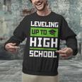 Leveling Up To High School Tee Shirt Gaming Graduation Unisex Sweatshirt
