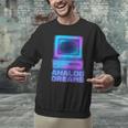 Lofi Reverie Analog Dreams Pixel 90s Desktop VHS Nostalgia Unisex Sweatshirt
