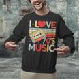 I Love 70's Music Retro Style Nostalgia Cassette 1970s Party Unisex Sweatshirt