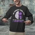 Love And Memory Floral Bain Inspirational Dementia Awareness Unisex Sweatshirt