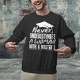 Master's Graduation Shirt For Women With Masters Degree Unisex Sweatshirt