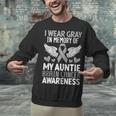 In Memory Of My Aunt Glioblastoma Gray Ribbon Brain Cancer Unisex Sweatshirt In Memory Of My Aunt Glioblastoma Gray Ribbon Brain Cancer Unisex Sweatshirt