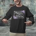 Memory Care Director Purple Floral Pansies Unisex Sweatshirt Memory Care Director Purple Floral Pansies Unisex Sweatshirt