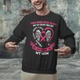 In Memory Of My Mom Breast Cancer Awareness Pink Heart Unisex Sweatshirt