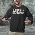 In Memory Of Numbers 0 1 2 3 4 5 8 9 Math Meme Unisex Sweatshirt In Memory Of Numbers 0 1 2 3 4 5 8 9 Math Meme Unisex Sweatshirt