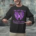 In Memory Of My Sister Overdose Awareness Angel Wing Unisex Sweatshirt