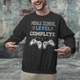 Middle School Level Complete Gaming Class Of 2022 Graduation Unisex Sweatshirt