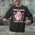 Middle School Level Complete Gaming Graduation Anime Girl Unisex Sweatshirt