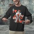 Modern Queen Of Hearts Book Lover Reading Novels Romantasy Unisex Sweatshirt