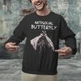 Mothman Shirt Antisocial Butterfly Introvert Cryptid Unisex Sweatshirt
