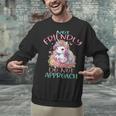 Not Friendly Do Not Approach Women & Girls Unicorn Cute Introvert & Humor Lovers For Women V-Neck Classic Fit Modern Short Sleeve Unisex Sweatshirt