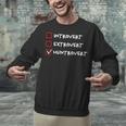 Not Introvert Huntrovert Hunting Hunt-Trovert Hunter Unisex Sweatshirt Not Introvert Huntrovert Hunting Hunt-Trovert Hunter Unisex Sweatshirt