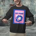 Not Today Cool Fun Cute Introvert Cat Character Unisex Sweatshirt