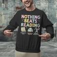 Nothing Beats Reading Book Librarian Across America Kids Unisex Sweatshirt