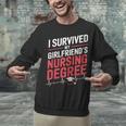 Nurse Graduation I Survived My Girlfriends Nursing Degree Unisex Sweatshirt