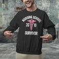 Nursing School Survivor Apparel Graduation Party Nurse RN Unisex Sweatshirt