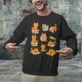 Orange Cats Reading Books Cat Lover Unisex Sweatshirt