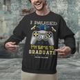 I Paused My Game To Graduate Class Of 2023 Gamer Graduation Unisex Sweatshirt