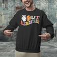 Peace Out Elementary Graduation Graduate Class Of 2025 Unisex Sweatshirt