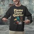 Please Chew Quieter Introvert Duck Lover Unisex Sweatshirt Please Chew Quieter Introvert Duck Lover Unisex Sweatshirt