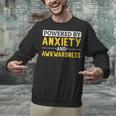Powered By Anxiety And Awkwardness Social Anxiety Introverts Unisex Sweatshirt
