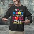 Proud Aunt Of 2023 Pre-K Graduate Senior Graduation Matching Unisex Sweatshirt