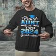 Proud Aunt Of Two 2024 Graduate Class 2024 Graduation Family Unisex Sweatshirt