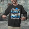 Proud Aunty Of 2024 College Graduate Family 24 Graduation Unisex Sweatshirt