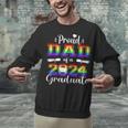 Proud Dad Of 2024 Graduate Class 2024 Graduation Family Unisex Sweatshirt
