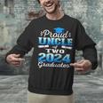 Proud Uncle Of Two 2024 Graduate Class 2024 Graduation Unisex Sweatshirt