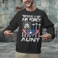 Proud US Air Force Aunt Flag Air Force Graduation Aunt Tee Unisex Sweatshirt