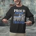 Proud Wife Of a State Trooper Police Officer Graduation Unisex Sweatshirt