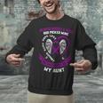 Purple In Memory Of Aunt Pancreatic Cancer Awareness Unisex Sweatshirt