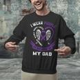 Purple In Memory Of My Dad Pancreatic Cancer Back Graphic Unisex Sweatshirt Purple In Memory Of My Dad Pancreatic Cancer Back Graphic Unisex Sweatshirt