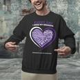 Purple In Memory Of My Grandpa Pancreatic Cancer Awareness Unisex Sweatshirt