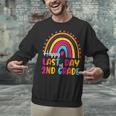 Rainbow Last Day Of 2nd Grade Teacher Student Graduation For Men Women Kids Unisex Sweatshirt