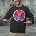 Retro 80s Synthwave Sunset & Palm Trees Retro Nostalgia 80s Unisex Sweatshirt
