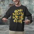 Retro Anti Social Club Bees Introvert Women Men Unisex Sweatshirt