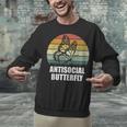 Retro Antisocial Butterfly Shirt For Introverts Unisex Sweatshirt